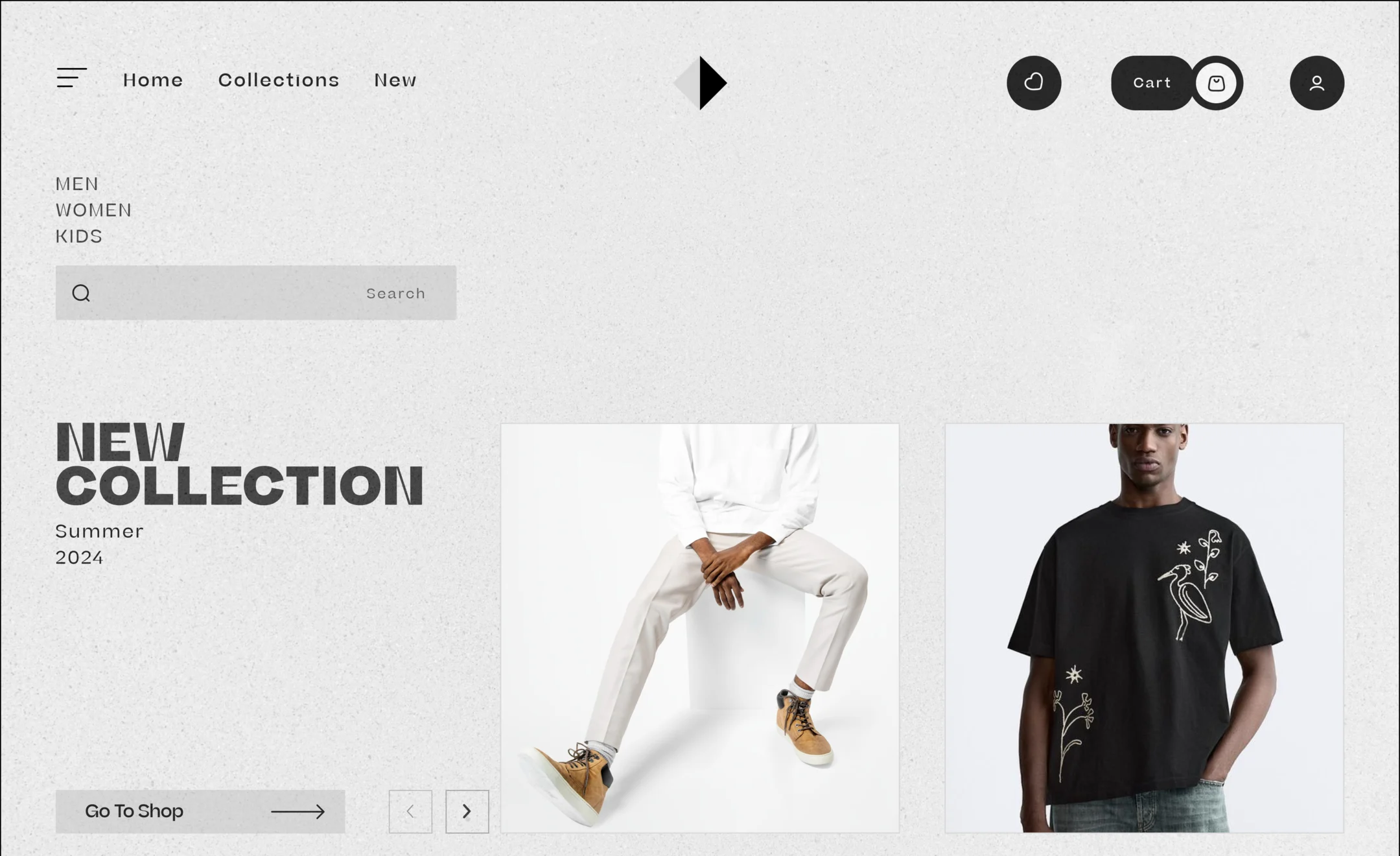 Fashion store storefront
